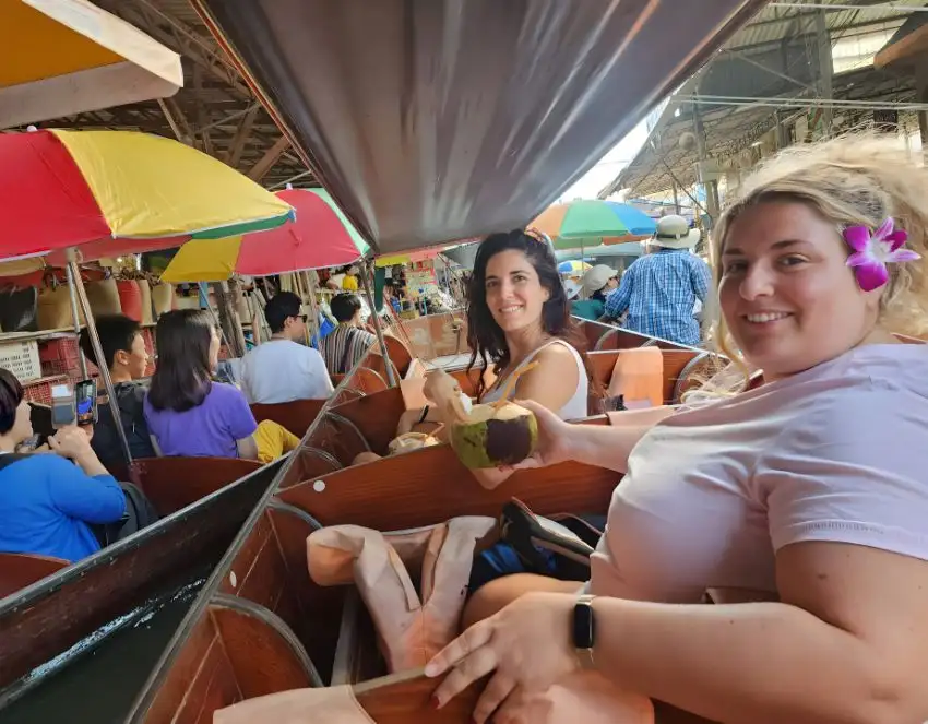 Damnoen Saduak Floating Market & Maeklong Railway Tour Thrilling Thai Adventure and Local Wonders